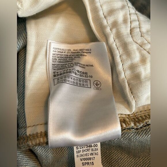 Gap 1969 Sexy‎ Boyfriend Denim Jean Shorts 27P bleached vintage blue 70s 60s NWT - Picture 15 of 15